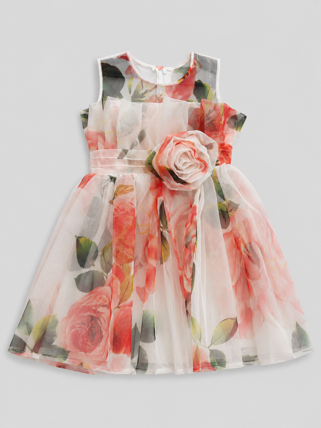White Orange Frock